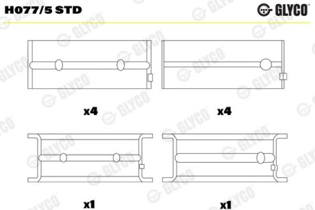 Вкладиш Glyco H0775STD