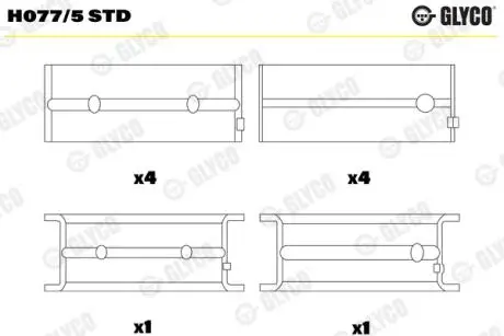Вкладиш Glyco H0775STD