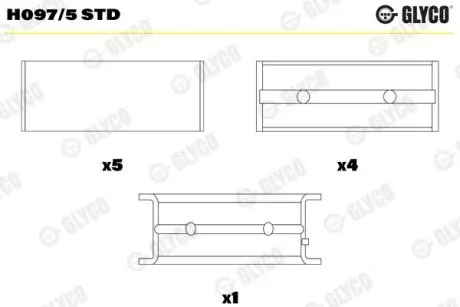 Вкладиш Glyco H0975STD