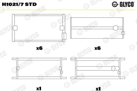 Вкладиш Glyco H10217STD