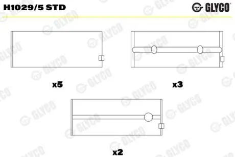 Автозапчастина Glyco H1029/5 STD