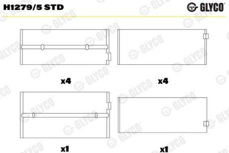 Вкладиш Glyco H12795STD