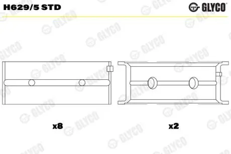 Автозапчасть Glyco H6295STD