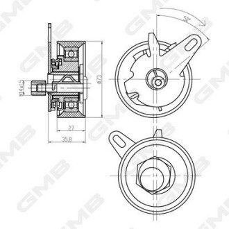 Шкив натяжной GMB GTB0700