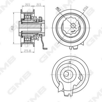 Шкив натяжной GMB GTB0710