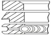 Комплект кілець на поршень GOETZE 08-109705-00 (фото 3)