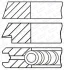 100 (STD) 5-26-231 Комплект поршньових кілець PORSCHE 911, 911 SPEEDSTER, 911 TARGA 3.6 12.88-06.94 PORSCHE GOETZE 0832510000 (фото 1)