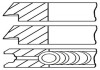 Кільця поршневі (1cyl) WESTINGHOUSE COMPRESSOR DAF.VOLVO TD 75.0 (2/2/4) GOETZE 08-325400-00 (фото 3)