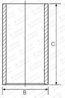 Гільза циліндра GOETZE 1401078000