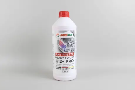 Антифриз G12+ RED (червоний) -38°C готовий (1.5L) (GERMANY) GOODREM R38G12PLUS-015