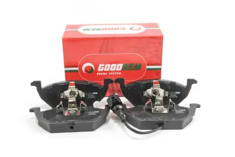 Гальмівні колодки передні Caddy III/Golf V/Octavia/A3 03- (з датчиком) GOODREM RM1084