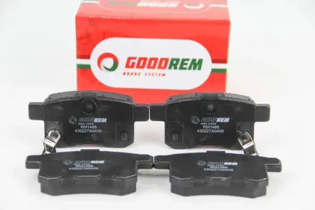 Тормозные колодки зад. Honda Accord VIII 08- (nissin) GOODREM RM1488