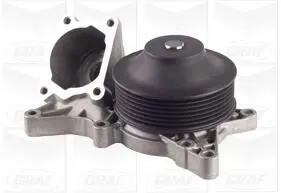 Помпа води BMW 5 (F10/F11)/7 (F01-04)/X5 (E70)/X6 (E71/E72) 2.0d-3.0d 09- (B/B) (6 лоп) (7 кан) GRAF PA1116