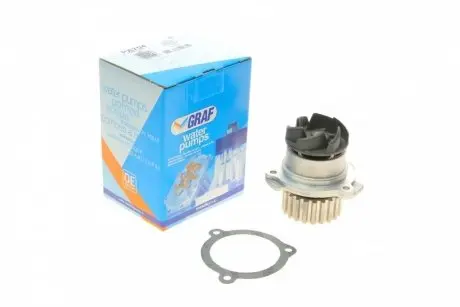 Помпа води Lada 2110-2111 1.5/1.5 16V/1.6 97-12 /Lada 2108-2115 1.1/1.3/1.5 91-13 (21z) (B/B)(6 лоп.) GRAF PA704