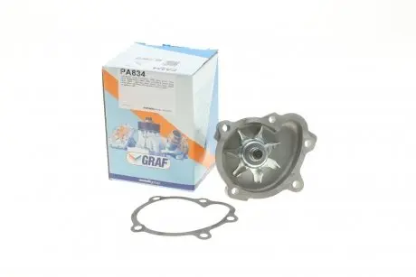 Насос воды Opel Astra G/H/J/Combo/Corsa C/D/Zafira 1.7CDTI/DTI 00- (R/B)(7 лоп)(d центр.шкива)=30mm) GRAF PA834