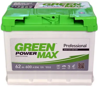 Акумулятор 62Ah-12v (242x175x190),R,EN600 GREEN POWER Max 000022373 (фото 1)