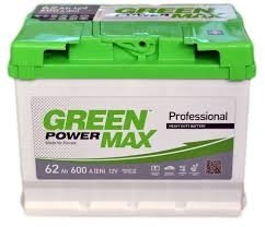 Акумулятор 62Ah-12v (242x175x190),R,EN600 GREEN POWER Max 000022373