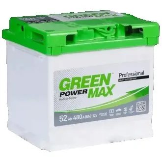 Акумулятор 52Ah-12v, R, EN480 GREEN POWER Max 000022374 (фото 1)