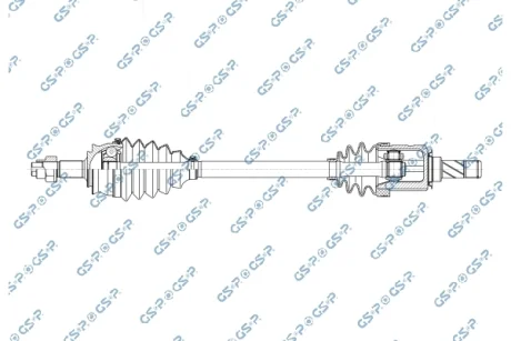 Привідний вал передн Лів 615мм OPEL ADAM, CORSA D, CORSA D/HATCHBACK, CORSA E, CORSA E/HATCHBACK 1.0-1.4LPG 07.06- GSP 244079OL
