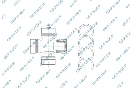 Фото 1 - крестовина карданного вала GSP UJ900067 Крестовина карданного вала GSP UJ900067 (фото 1)