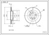 Диск тормозной /P/AUDI A3 1.8I 20V/OCTAVIA Hart 214134 (фото 1)