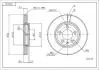 Диск тормозной /P/AUDI A3 1.6I/OCTAVIA 1.6I Hart 215470 (фото 1)