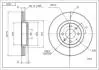 Диск тормозной /P/LAGUNA 1.6I,1.8I 98- Hart 215658 (фото 1)
