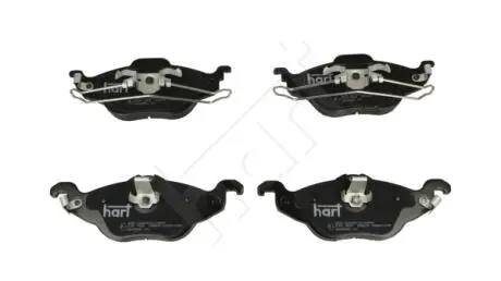 Колодки гальмівні пер. Opel Astra G 1.2-1.4-1.6i (98-10), Zafira A сист. ATE Hart 215 954