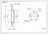 Диск тормозной /T/AURIS 1.4-2.0 07- Hart 230986 (фото 1)