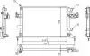 Радіатор двигуна Opel Combo, Corsa, Tigra 1.0-1.2i 00-&gt; Hart 603 082 (фото 1)