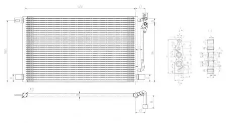 Радіатор кондиціонера BMW 3 (E46), X3 (E83) 2.0-3.0D (98-11) Hart 606 056