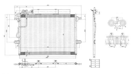 Радіатор кондиціонера MB E-class (W211) 1.8-5.5 02-> Hart 606 127
