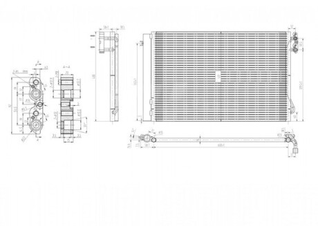 Радіатор кондиціонера BMW 3 (E90) 04-> Hart 608 679