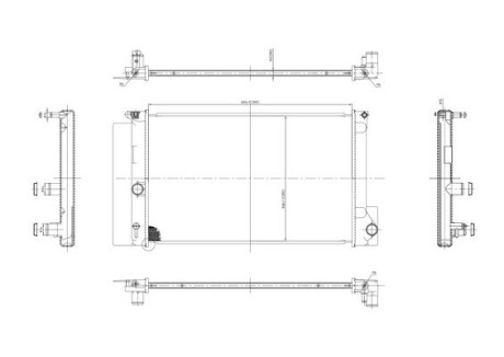 Радіатор двигуна Toyota Auris, Avensis (T27) 1.4-1.8i 07-> Hart 611 856