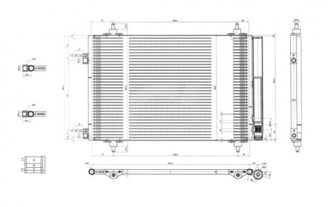 Радіатор кондиціонера Citroen Berlingo, Peugeot Partner 1.6i (08-18) Hart 612 408