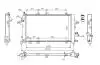 Радіатор двигуна Opel Astra H, Zafira A, B 1.3-1.9CDTI 04-&gt; Hart 614 275 (фото 1)