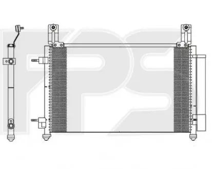 Конденсатор кондиціонера HCC FP 22 K59-X