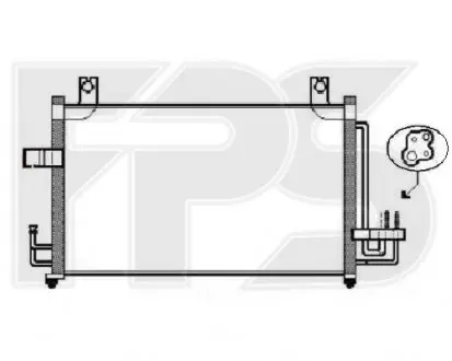 Конденсатор кондиціонера HCC FP 40 K388-X