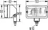 Фара рабочего освещения HELLA 1GA005060001 (фото 4)