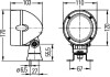 Фара робочого освітлення HELLA 1GM996134071 (фото 2)