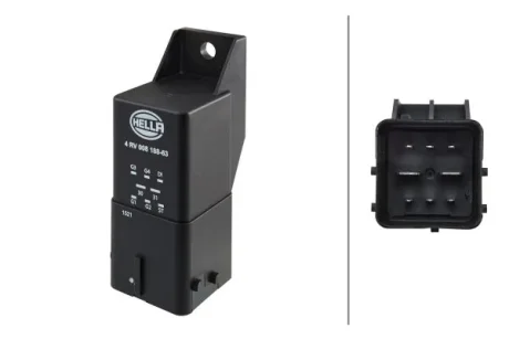 Контролер/реле свічок накалу VOLVO C30, C70 II, S40 II, V50, V70 III, FORD C-MAX II, FIESTA V, FOCUS C-MAX, FOCUS II, FUSION 1.4D-2.0D 11.01-06.19 HELLA 4RV008188631