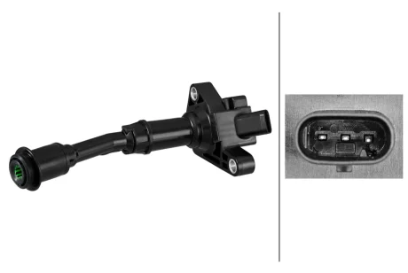 Котушка запалювання FORD C-MAX II, FOCUS III, FOCUS III/HATCHBACK, FOCUS III/KOMBI, GALAXY III, GRAND C-MAX, KUGA II, MONDEO V, S-MAX, FORD USA ESCAPE, FUSION 1.5 09.13- HELLA 5DA358101451