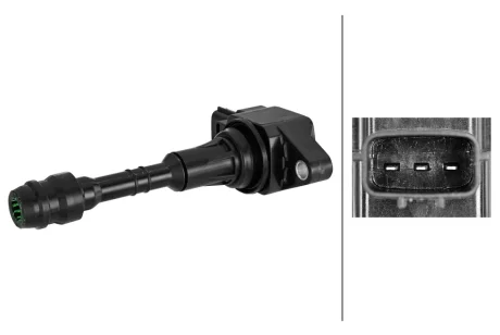 Котушка запалювання INFINITI FX, M45, QX56 4.5/5.6 01.03- HELLA 5DA358101631