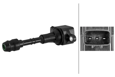 NISSAN Котушка запалювання TITAN 5.6 03-, ARMADA 5.6 03- HELLA 5DA 358 102-611
