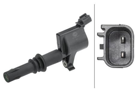 FORD USA Котушка запалювання MUSTANG 4.6 04-, EXPLORER 4.6 06-, EXPEDITION 5.4 02- HELLA 5DA 358 168-561