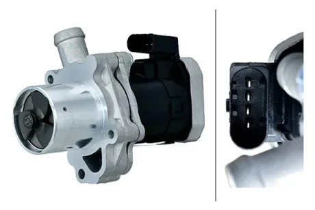 Клапан EGR MERCEDES SPRINTER 3,5-T (B906), SPRINTER 3,5-T (B909), SPRINTER 3-T (B906), SPRINTER 4,6-T (B906), SPRINTER 5-T (B906) 2.1D/2.2D 06.06- HELLA 6NU014865141