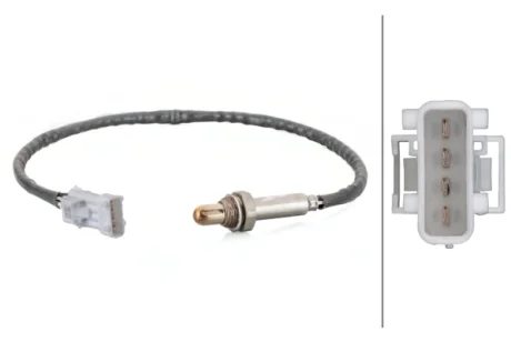 Лямбда-зонд (кількість дротів 4, 530мм) VOLVO 850, C70 I, S70, V70 I, XC70 I, CITROEN BERLINGO, BERLINGO/MINIVAN, C2, C2 ENTERPRISE, C3 I, C3 II, C3 PLURIEL, C4, C4 I, C5 I, C5 II 1.1-3.6 07.88- HELLA 6PA358103391