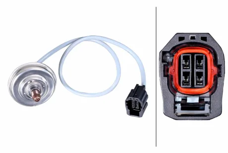 Лямбда-зонд (кількість дротів 4, 595мм) MAZDA 2 1.3/1.3LPG/1.5 07.07-06.15 HELLA 6PA358229041