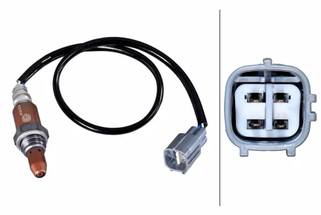 Лямбда-зонд (кількість дротів 4, 420мм) TOYOTA AVENSIS VERSO, CAMRY, PREVIA II, PREVIA III, RAV 4 II, RAV 4 III 2.0/2.4/3.5 02.00- HELLA 6PA358229101