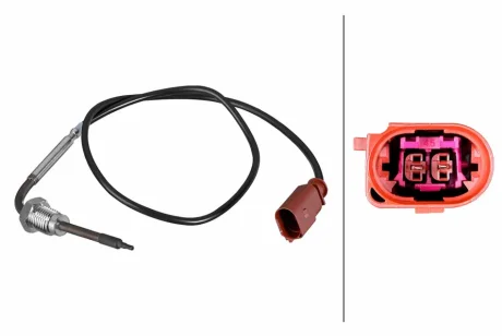 Датчик температури вихлопних газів (перед каталізатором) AUDI Q7, VW TOUAREG 3.0D 11.04-05.12 HELLA 6PT010376601